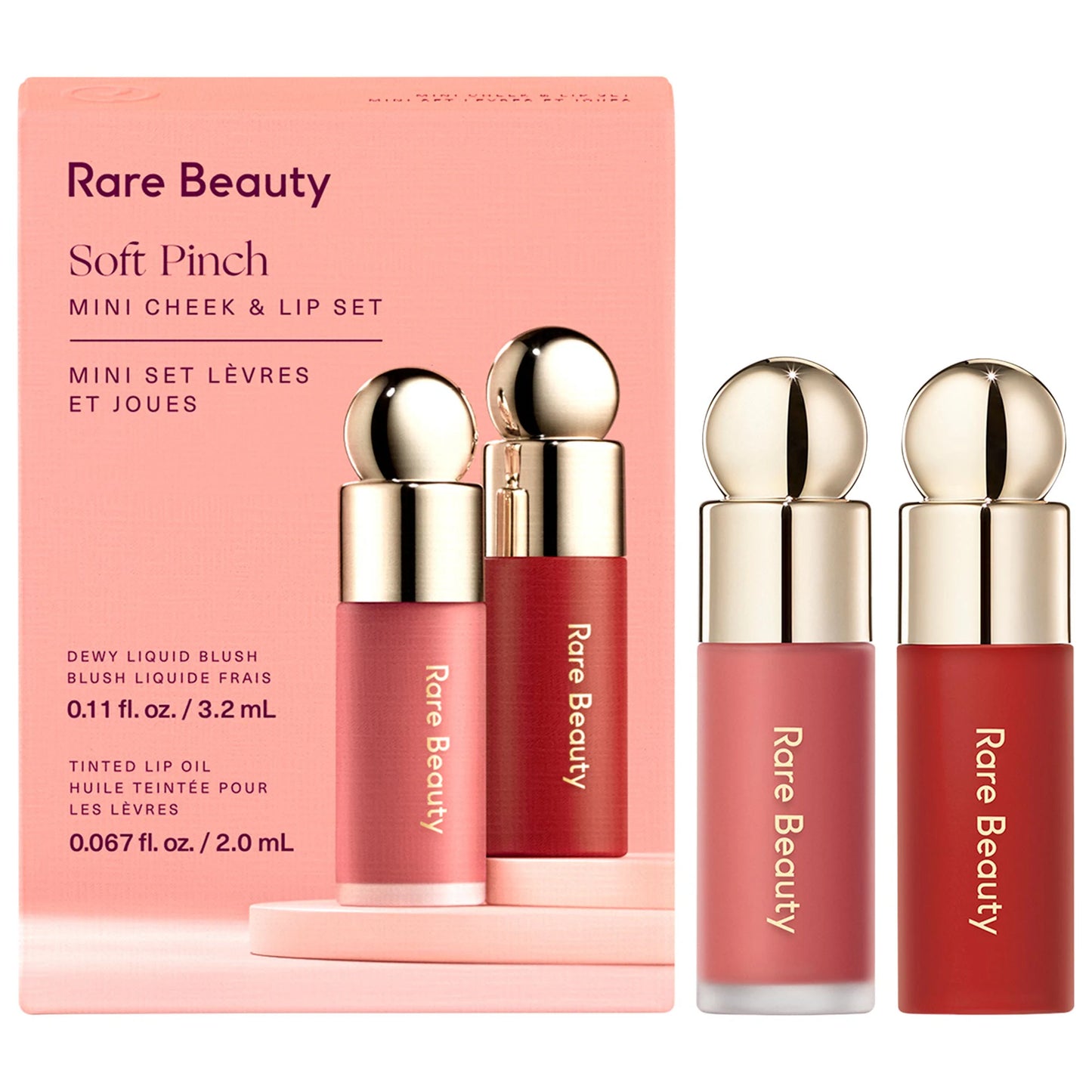 RARE BEAUTY Soft Pinch Set - Mini Coffret Lèvres & Joues